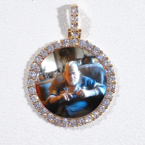3D CIRCLE CUSTOM PICTURE PENDANT SMALL SIZE