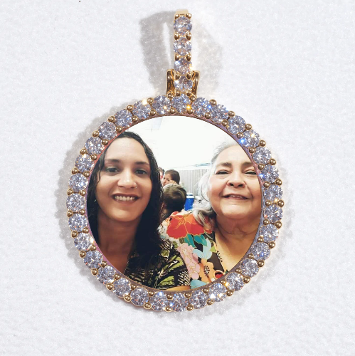 3D CIRCLE CUSTOM PICTURE PENDANT SMALL SIZE