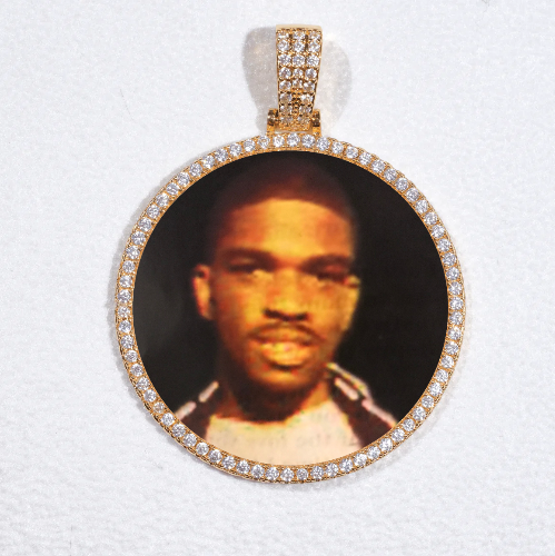 MEDIUM 3D CIRCLE CUSTOM PICTURE PENDANT