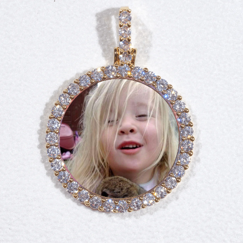 3D CIRCLE CUSTOM PICTURE PENDANT SMALL SIZE