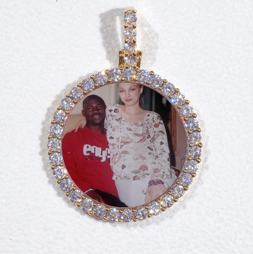3D CIRCLE CUSTOM PICTURE PENDANT SMALL SIZE