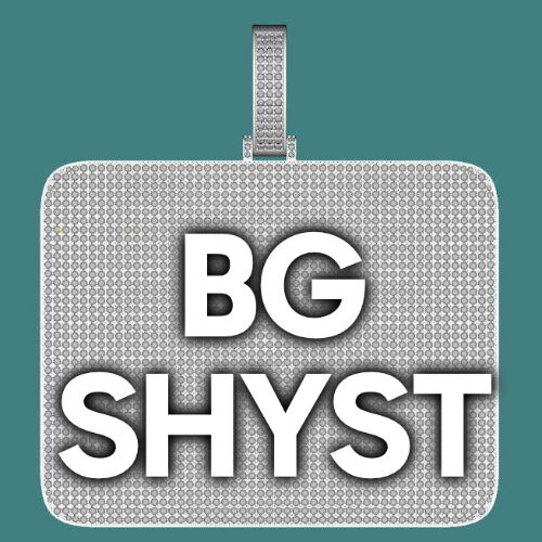 CUSTOM LETTER NECKLACE 3D BIG SQUARE