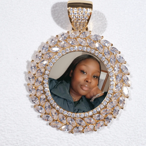 Large 3D Wheat Ear Custom Picture Pendant