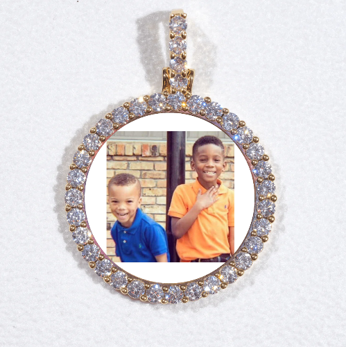 3D CIRCLE CUSTOM PICTURE PENDANT SMALL SIZE