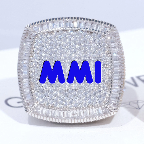 CUSTOM LETTER 3D ICED RING