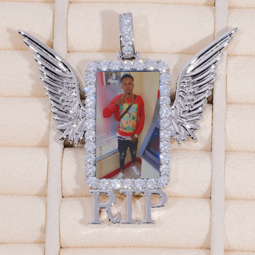 RIP WING 3D CUSTOM PICTURE PENDANT