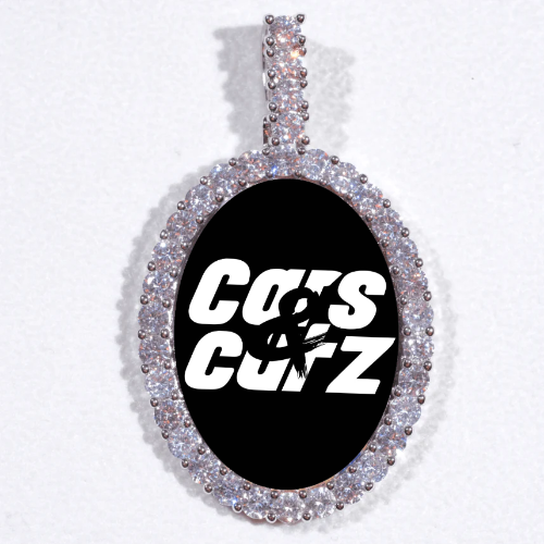 Large 3D Oval Custom Picture Pendant