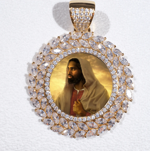Large 3D Wheat Ear Custom Picture Pendant