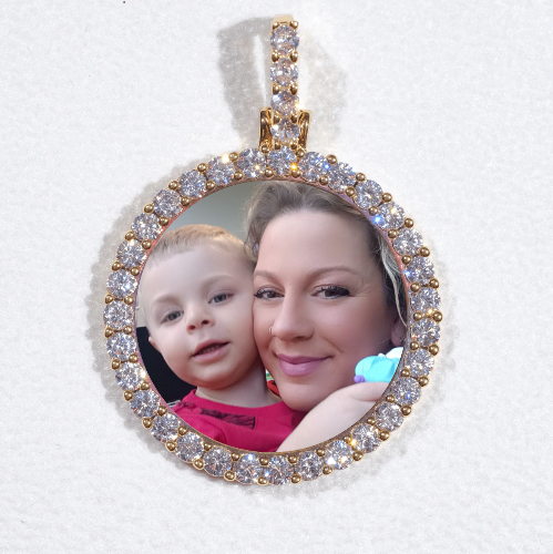 3D CIRCLE CUSTOM PICTURE PENDANT SMALL SIZE