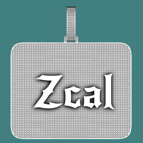 CUSTOM LETTER NECKLACE 3D BIG SQUARE
