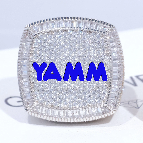 CUSTOM LETTER 3D ICED RING