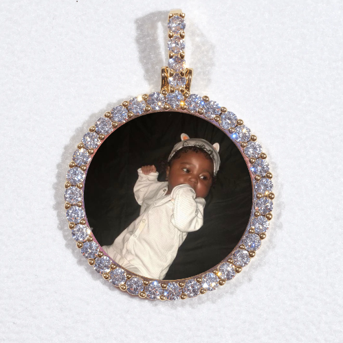 3D CIRCLE CUSTOM PICTURE PENDANT SMALL SIZE