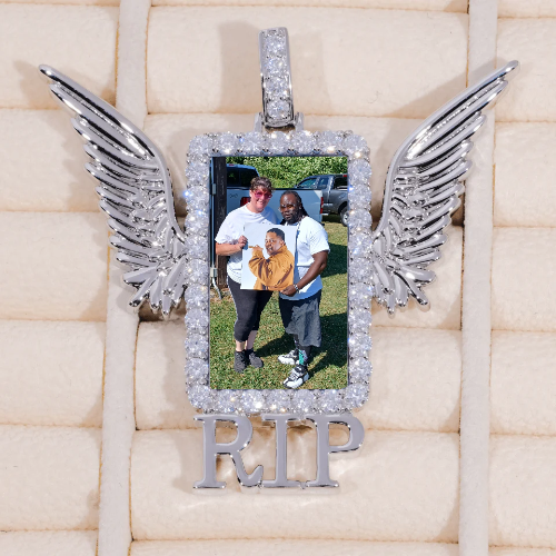 RIP WING 3D CUSTOM PICTURE PENDANT