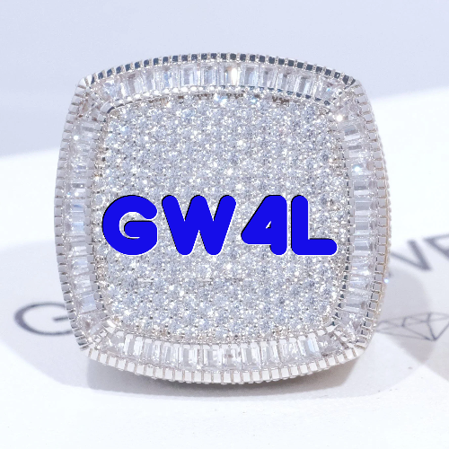 CUSTOM LETTER 3D ICED RING