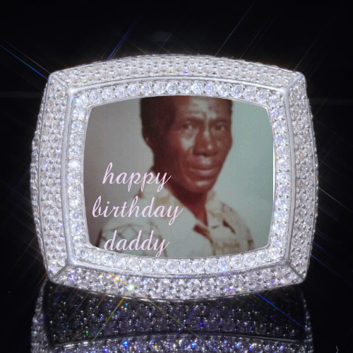 3D CUSTOM PICTURE ICED RING