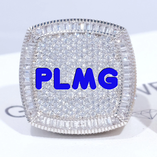 CUSTOM LETTER 3D ICED RING