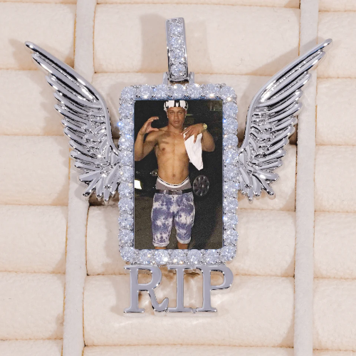 RIP WING 3D CUSTOM PICTURE PENDANT