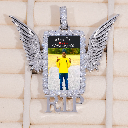 RIP WING 3D CUSTOM PICTURE PENDANT