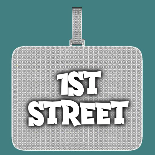CUSTOM LETTER NECKLACE 3D BIG SQUARE