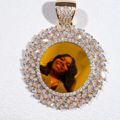 Large 3D Wheat Ear Custom Picture Pendant