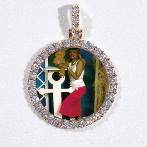 3D CIRCLE CUSTOM PICTURE PENDANT SMALL SIZE