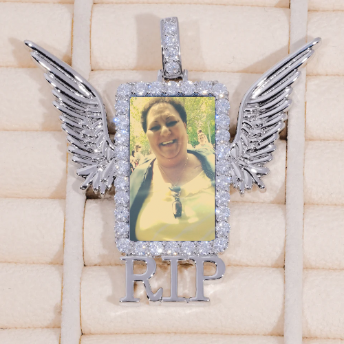 RIP WING 3D CUSTOM PICTURE PENDANT