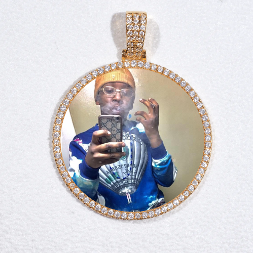 MEDIUM 3D CIRCLE CUSTOM PICTURE PENDANT