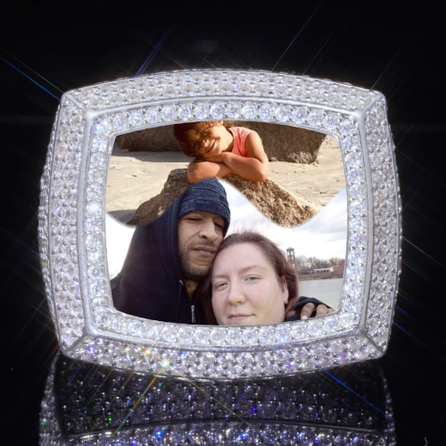 3D CUSTOM PICTURE ICED RING