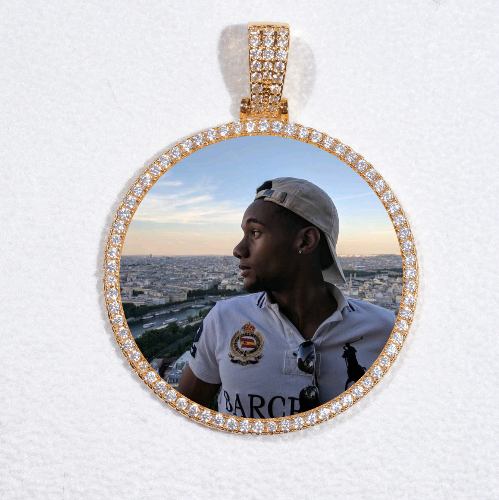 MEDIUM 3D CIRCLE CUSTOM PICTURE PENDANT