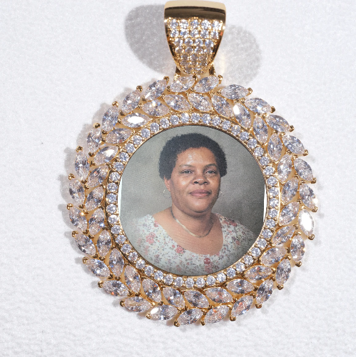Large 3D Wheat Ear Custom Picture Pendant