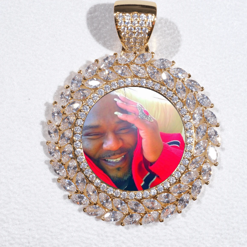 Large 3D Wheat Ear Custom Picture Pendant