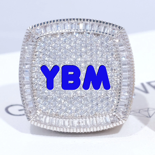 CUSTOM LETTER 3D ICED RING