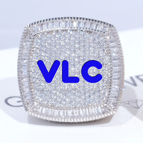 CUSTOM LETTER 3D ICED RING