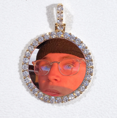 3D CIRCLE CUSTOM PICTURE PENDANT SMALL SIZE