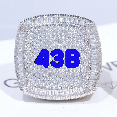 CUSTOM LETTER 3D ICED RING