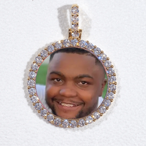 3D CIRCLE CUSTOM PICTURE PENDANT SMALL SIZE
