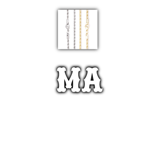 Custom Letters Freibeuter Font Necklace