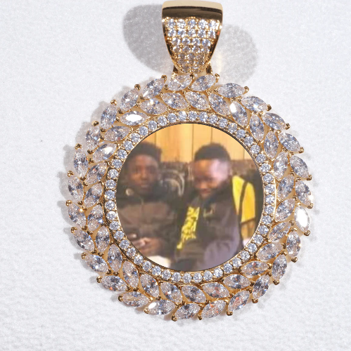 Large 3D Wheat Ear Custom Picture Pendant