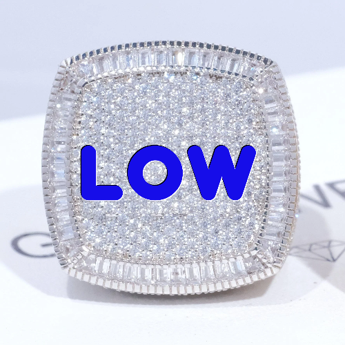 CUSTOM LETTER 3D ICED RING