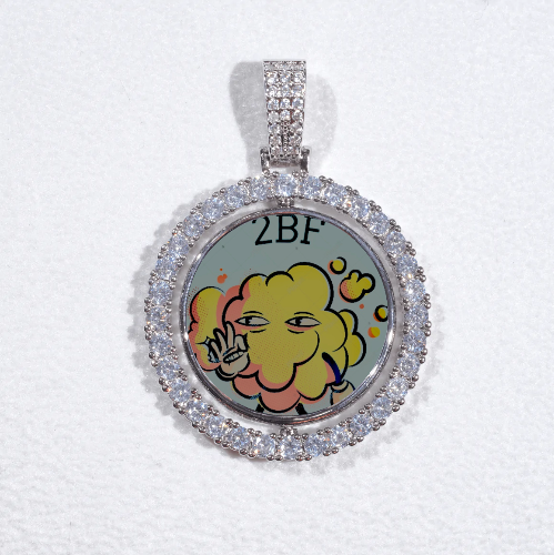 3D Spinning 2-Faced Custom Picture Pendant
