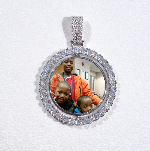 3D Spinning 2-Faced Custom Picture Pendant