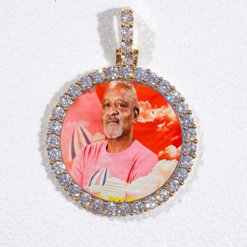 3D CIRCLE CUSTOM PICTURE PENDANT SMALL SIZE
