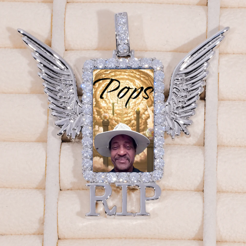 RIP WING 3D CUSTOM PICTURE PENDANT