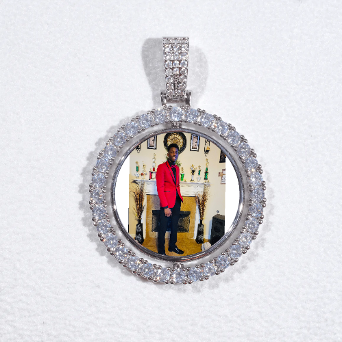 3D Spinning 2-Faced Custom Picture Pendant