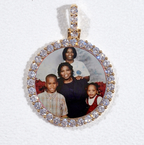 3D CIRCLE CUSTOM PICTURE PENDANT SMALL SIZE