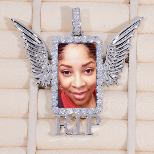 RIP WING 3D CUSTOM PICTURE PENDANT