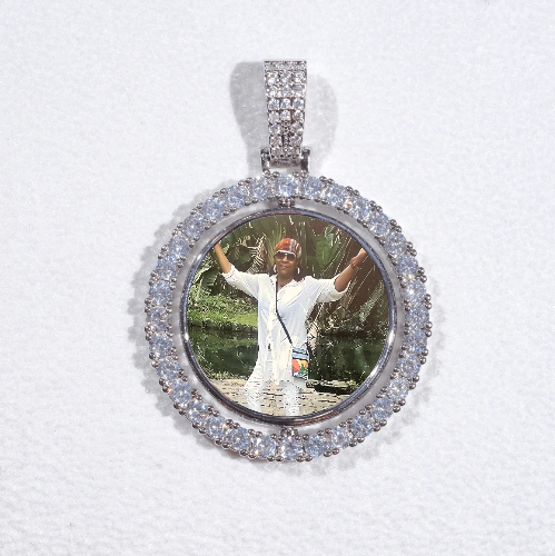 3D Spinning 2-Faced Custom Picture Pendant