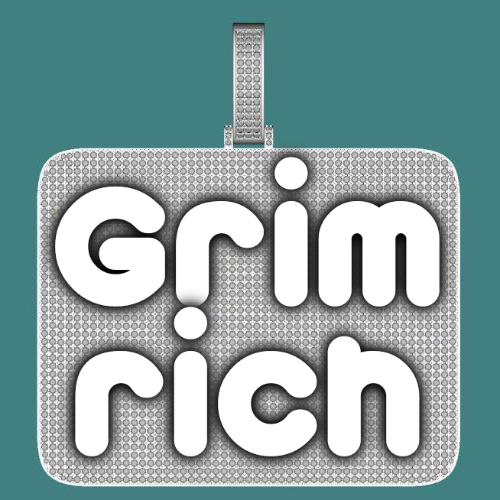 CUSTOM LETTER NECKLACE 3D BIG SQUARE