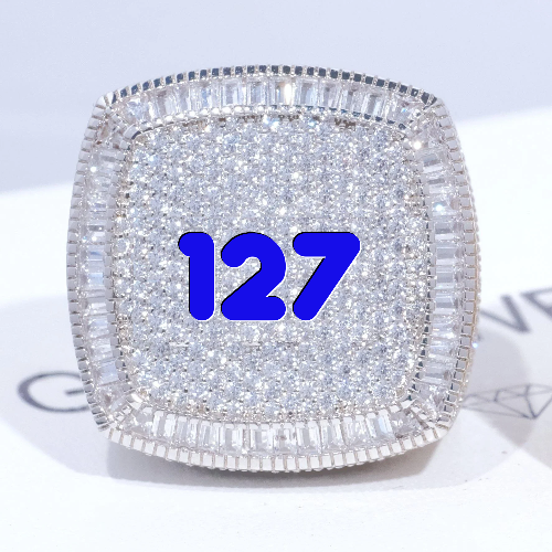 CUSTOM LETTER 3D ICED RING