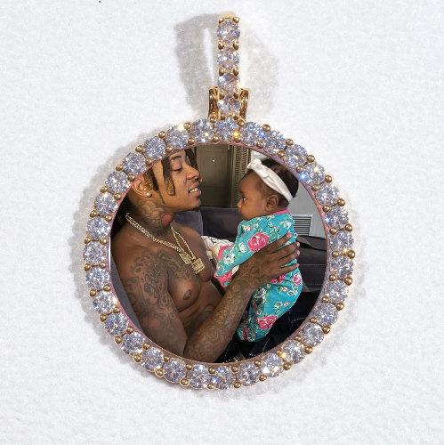 3D CIRCLE CUSTOM PICTURE PENDANT SMALL SIZE